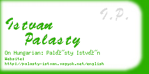 istvan palasty business card